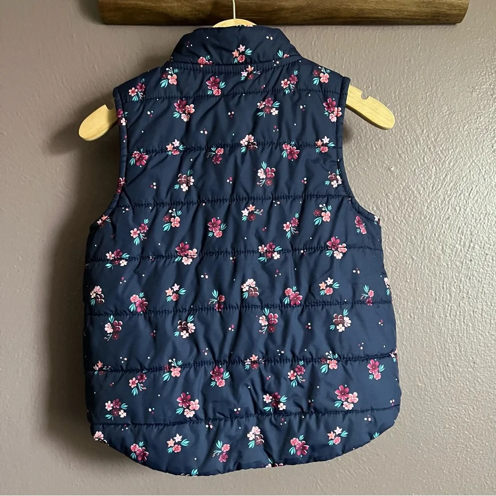 Gymboree Floral Kids Puffer Vest